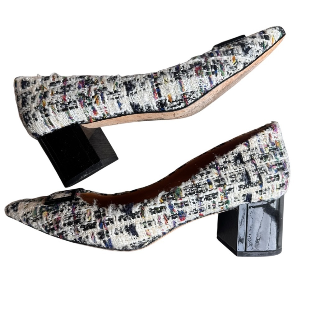 Tory Burch - Gigi Tweed Pointed-Toe Pumps Sz 8.5 - Picture 7 of 9